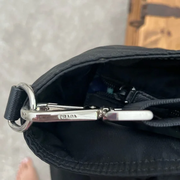 Prada Tessuto Two Way Bag (BLACK) - Picture 2 of 13